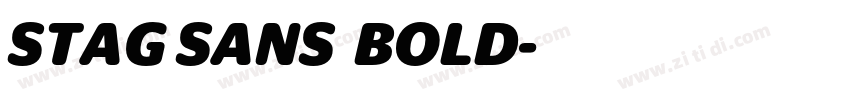 STAG SANS  BOLD字体转换